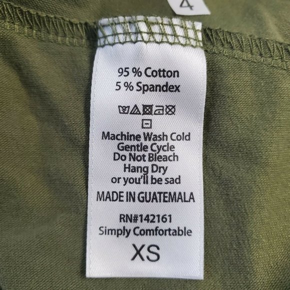 LuLaRoe Nicole Fit & Flare A-Line‎ Dress Olive Green XS - Picture 12 of 12